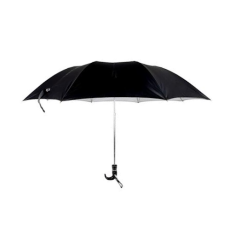 Gents Fold-Up Black Umbrella, 1.14m Diameter